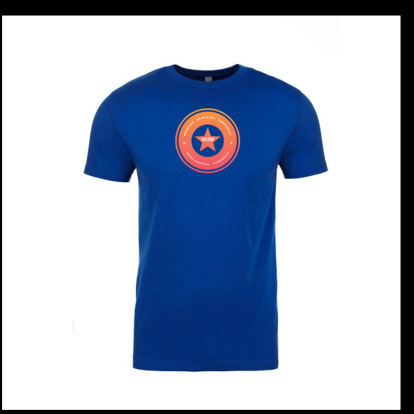 Mens Fitted Cotton Tee Wow Orange Thumbnail
