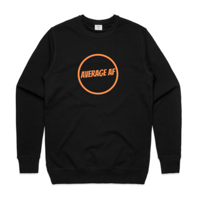 Mens Premium Sweatshirt Orange AAf Thumbnail