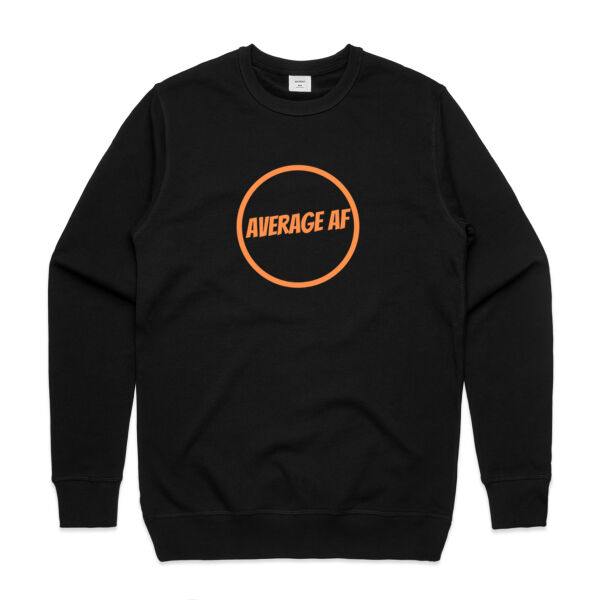 Mens Premium Sweatshirt Orange AAf Thumbnail