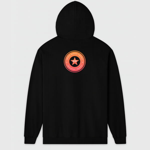 Mens Zip Hooded Sweatshirt Wow Round 2 Thumbnail
