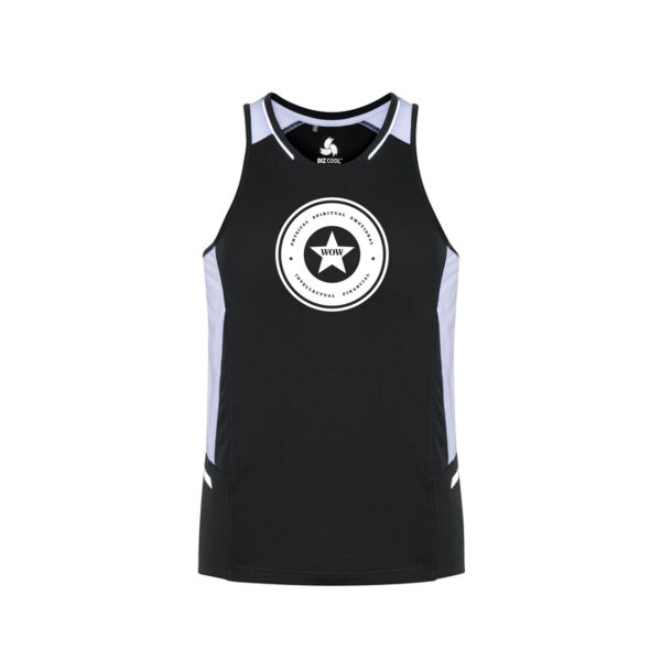 Mens Renegade Cooldry Singlet WoW White  Thumbnail