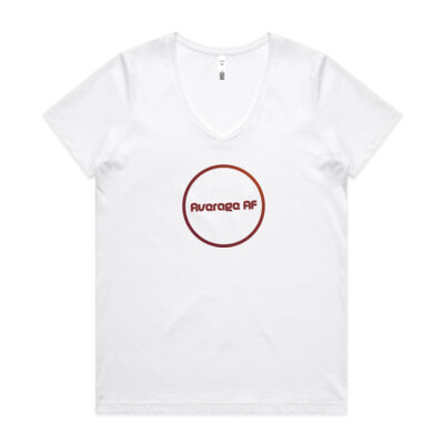 Wo's Maple V Neck Tee - Red Aaf Thumbnail